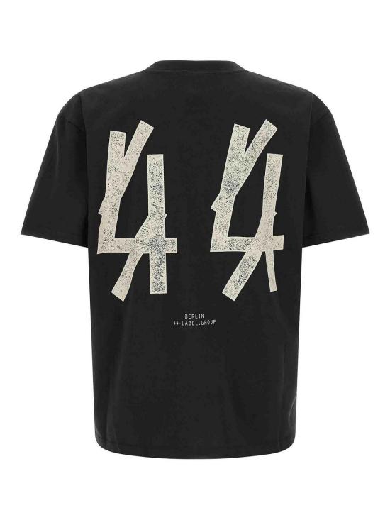 26FW 44레이블 반팔 티셔츠 B0030556FA528P462 BLACK - 44 LABEL