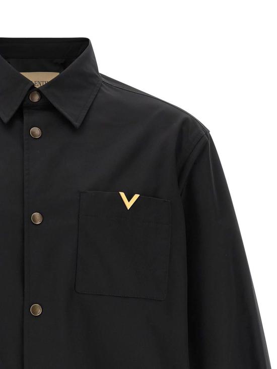 26FW 발렌티노 가라바니 셔츠 V3CIO06BET0NO BLACK - VALENTINO GARAVANI