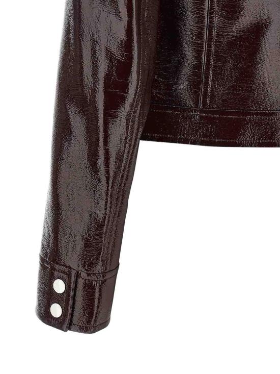 26FW 쿠레쥬 가죽 자켓 223CBL005VY00144090 DARK RED - COURREGES