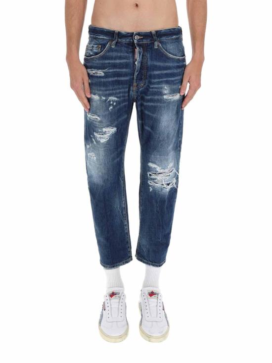 26SS 디스퀘어드2 스트레이트 팬츠 S74LB1839D30011470 Blue - DSQUARED2