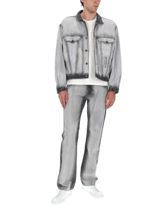 26SS 디젤 D-덴버-Fsi 트러커 재킷 인 소프트 스켈레톤 데님 A2384209P2802 Grey - DIESEL