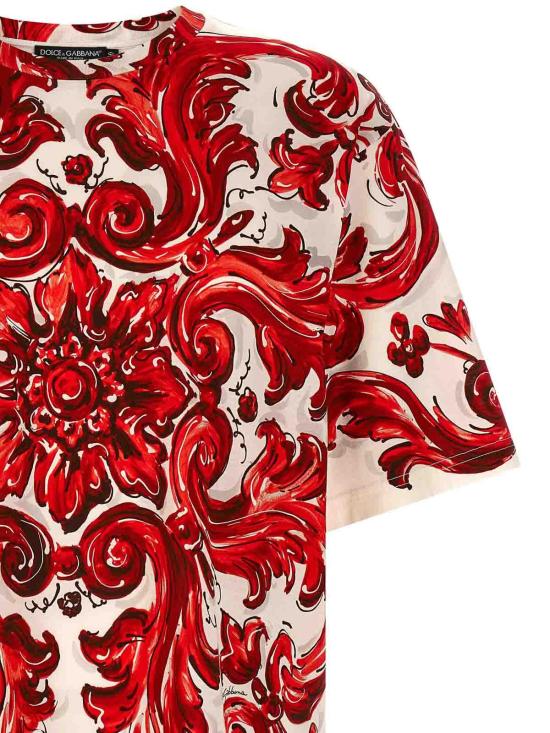 26FW 돌체앤가바나 반팔 티셔츠 G8PN9TII7KOID5DQ RED - DOLCE & GABBANA