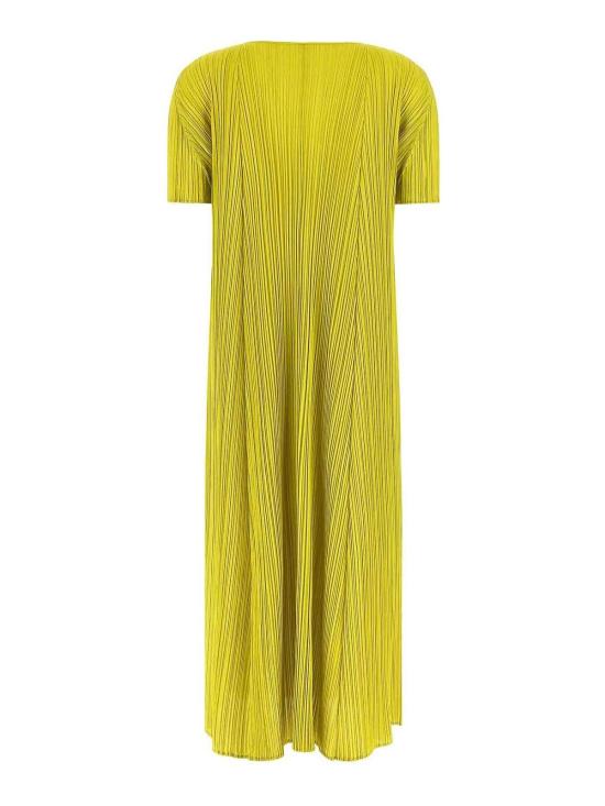 26SS 플리츠플리즈 멜로우 플리츠 플레어 미디 원피스 PP66JH28458 Green - PLEATS PLEASE