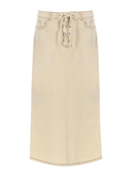26SS 바움 운드 페르드가르텐 롱 스커트 24806C3076 WHITE