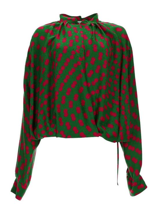 26SS 드리스 반 노튼 블라우스 107443114604 GREEN