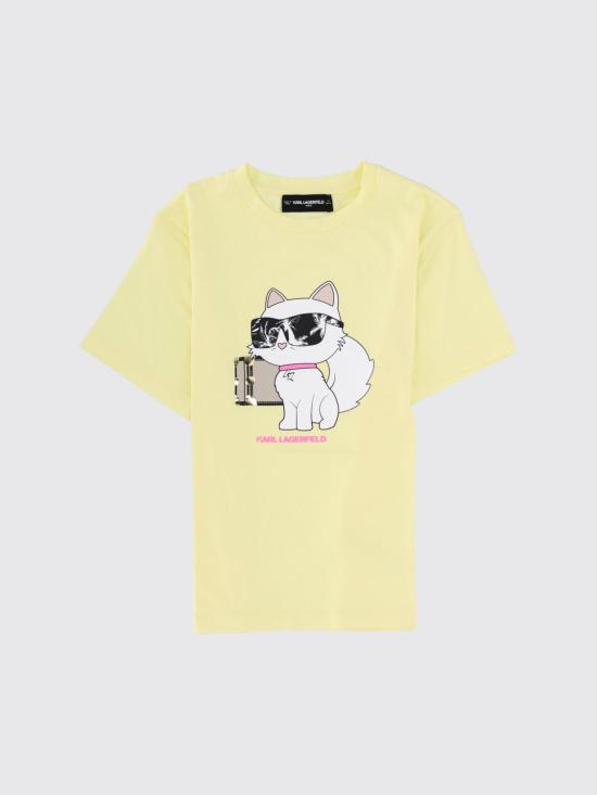 26SS [키즈] 칼라거펠트 티셔츠 Z31162 556 Yellow