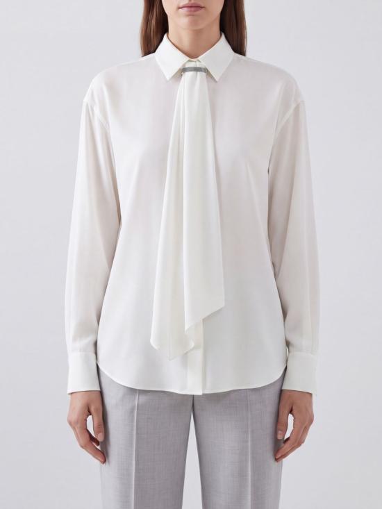 26FW 브루넬로 쿠치넬리 셔츠 M0091M2F06 C159 White