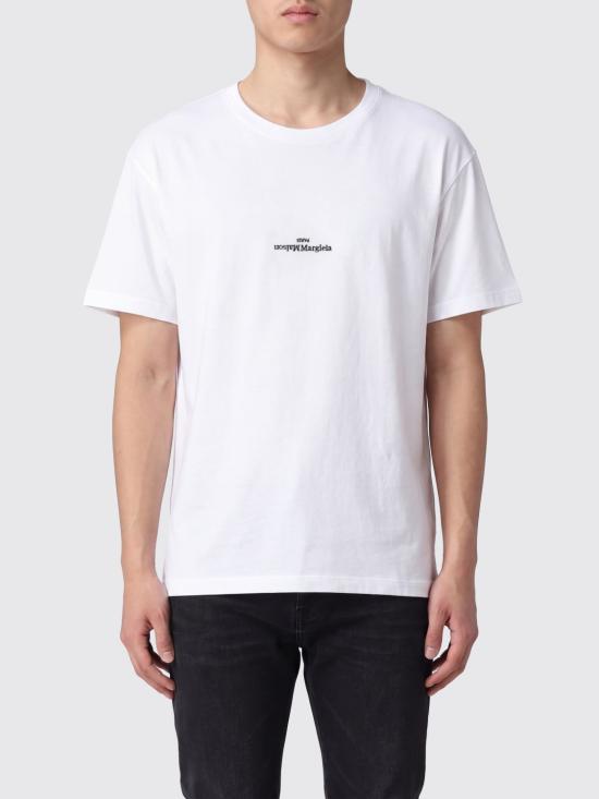 26FW 마르지엘라 로고 코튼 티셔츠 S50GC0736S22816 100 White