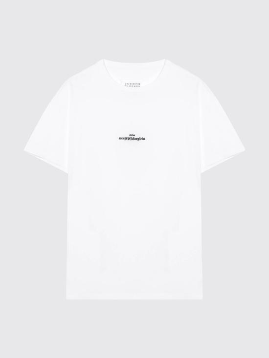 26FW 마르지엘라 로고 코튼 티셔츠 S50GC0736S22816 100 White - MAISON MARGIELA