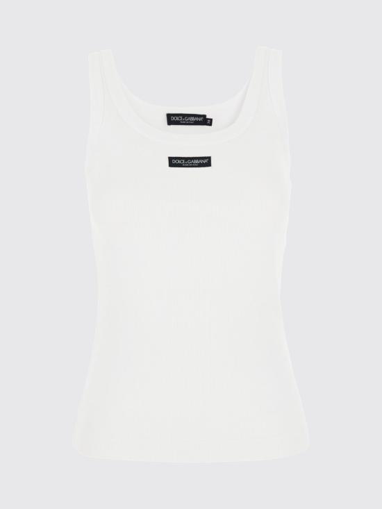 26FW 돌체앤가바나 탑 F8W51TFU7AV W0800 White - DOLCE & GABBANA