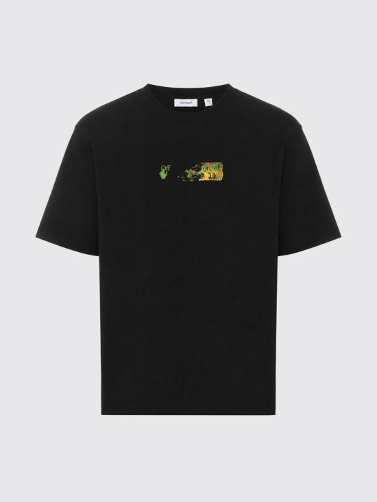 26FW 오프화이트 반팔 티셔츠 OMAA120F26JER00D0 001 Black - OFF WHITE