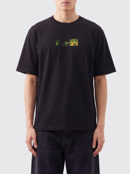 26FW 오프화이트 반팔 티셔츠 OMAA120F26JER00D0 001 Black