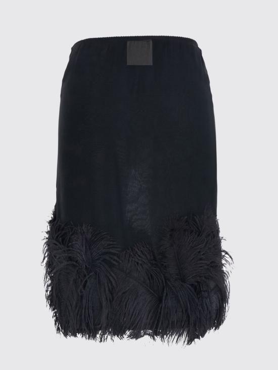 26FW 세미쿠튀르 미디 스커트 S6WU40 Y690 Black - SEMI-COUTURE