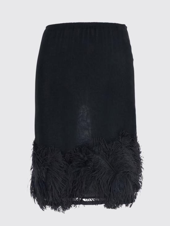 26FW 세미쿠튀르 미디 스커트 S6WU40 Y690 Black - SEMI-COUTURE
