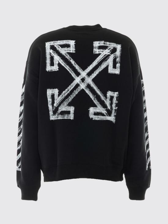 26FW 오프화이트 긴팔 티셔츠 OMBB085F26FLE00L0 001 Black - OFF WHITE