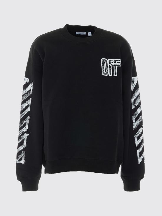 26FW 오프화이트 긴팔 티셔츠 OMBB085F26FLE00L0 001 Black - OFF WHITE