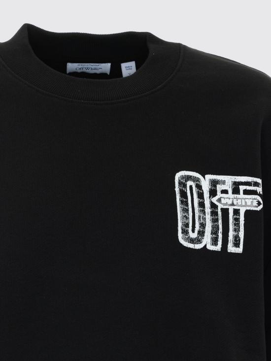 26FW 오프화이트 긴팔 티셔츠 OMBB085F26FLE00L0 001 Black - OFF WHITE