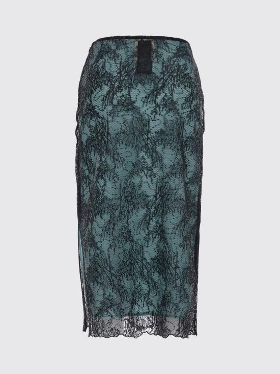 26FW 세미쿠튀르 미디 스커트 Y6WQ53 Y69 Black - SEMI-COUTURE