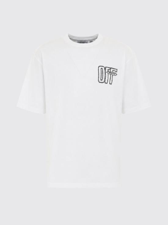 26FW 오프화이트 반팔 티셔츠 OMAA120F26JER00Y0 001 Black - OFF WHITE
