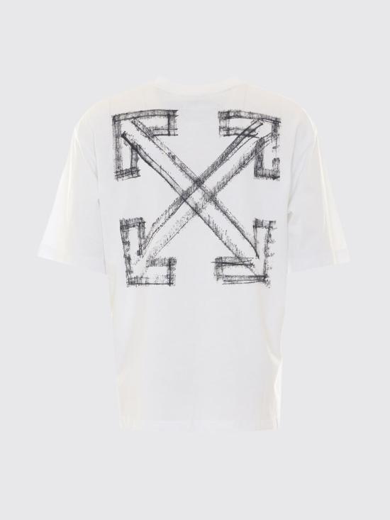 26FW 오프화이트 반팔 티셔츠 OMAA120F26JER00Y0 001 Black - OFF WHITE