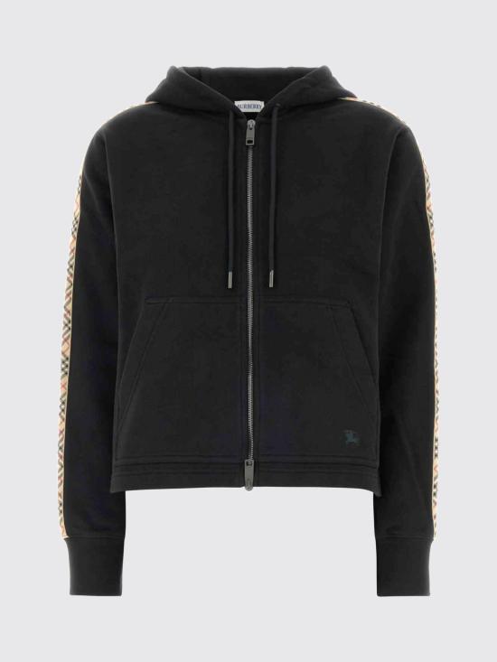 26FW 버버리 후드 티셔츠 8130149 Black - BURBERRY
