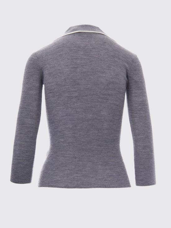 26FW 엘리자베타프랜치 폴로 티셔츠 MK17B66E2 G41 Grey - ELISABETTA FRANCHI