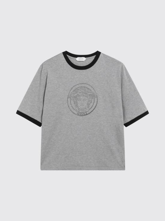 26FW 베르사체 반팔 티셔츠 10260041A18731 2EY90 Grey - VERSACE