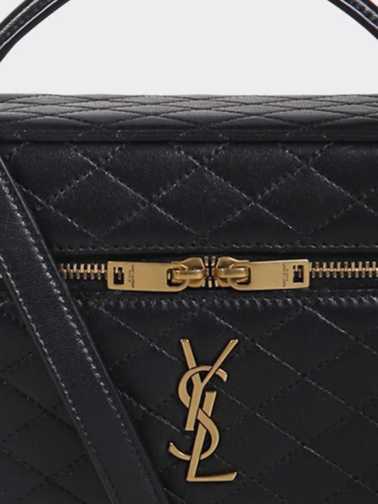 26FW 생로랑 램스킨 가비 베니티 백 7667311EL07 1000 Black - SAINT LAURENT