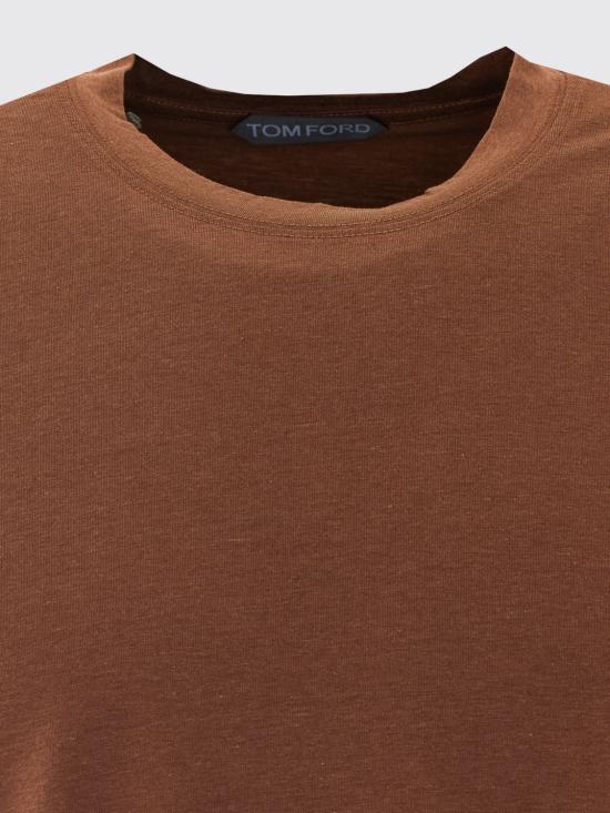 26FW 톰포드 반팔 티셔츠 JCS004JMT012 ECJ Brown - TOMFORD