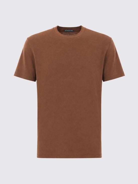 26FW 톰포드 반팔 티셔츠 JCS004JMT012 ECJ Brown - TOMFORD