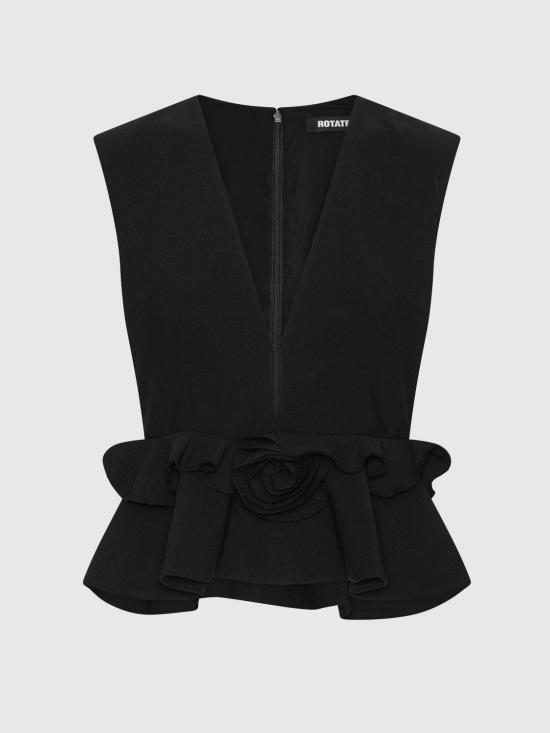26FW 로테이트 탑 116652 100 Black - ROTATE
