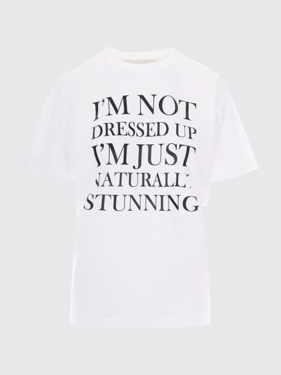 26FW 엘리자베타프랜치 반팔 티셔츠 MA03A66E2 270 White - ELISABETTA FRANCHI