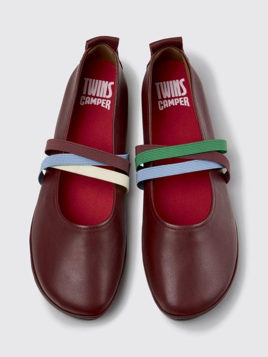 26SS 캠퍼 플랫 슈즈 K201665 019 TWINS 0 Burgundy - CAMPER