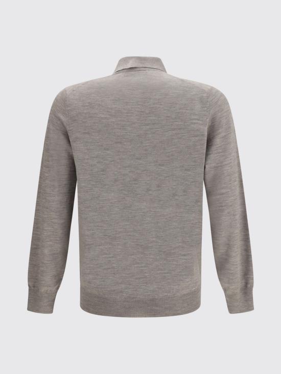 26FW 브루넬로 쿠치넬리 폴로 티셔츠 M2400295 COW55 Grey - BRUNELLO CUCINELLI