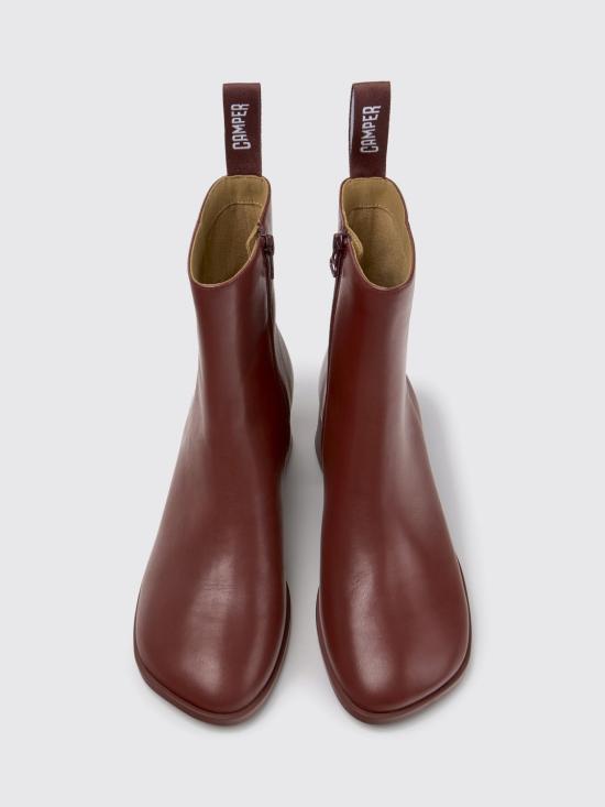 26SS 캠퍼 코라 앵클 부츠 K400798 007 KORA 0 Burgundy - CAMPER