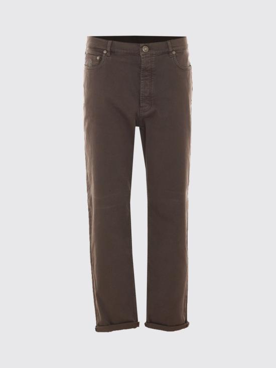 26FW 브루넬로 쿠치넬리 데님 팬츠 M277PO2090 C7517 Brown - BRUNELLO CUCINELLI