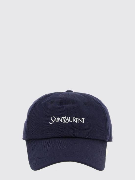 26FW 생로랑 코튼 개버딘 캡 코튼 개버딘 캡 A000TX3YU61 4178 Blue - SAINT LAURENT