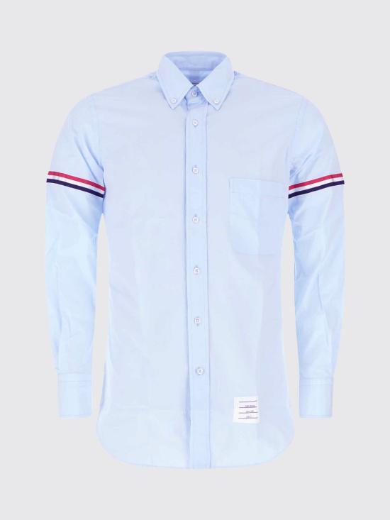26FW 톰브라운 클래식 포플린 암밴드 셔츠 MWL150E03113 480 Blue - THOM BROWNE