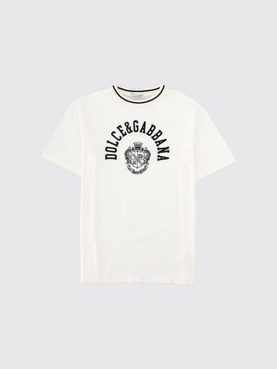 26SS [키즈] 돌체앤가바나 티셔츠 L4JTHVG7PTO W0111 White