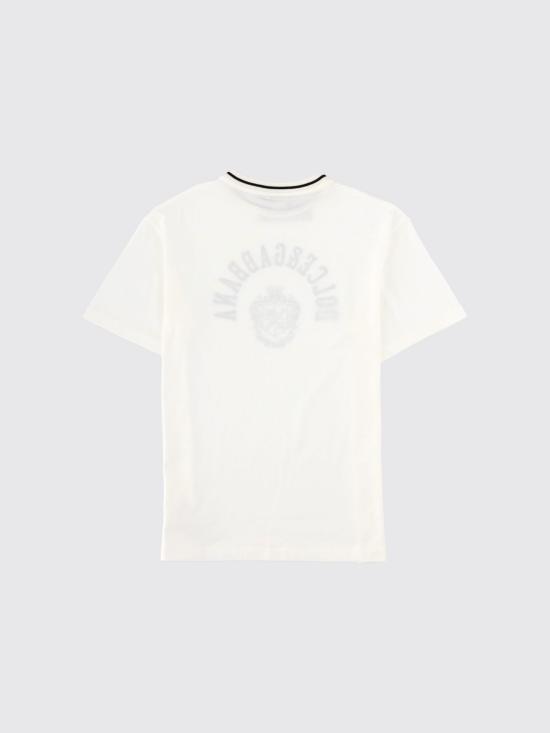 26SS [키즈] 돌체앤가바나 티셔츠 L4JTHVG7PTO W0111 White - DOLCE & GABBANA