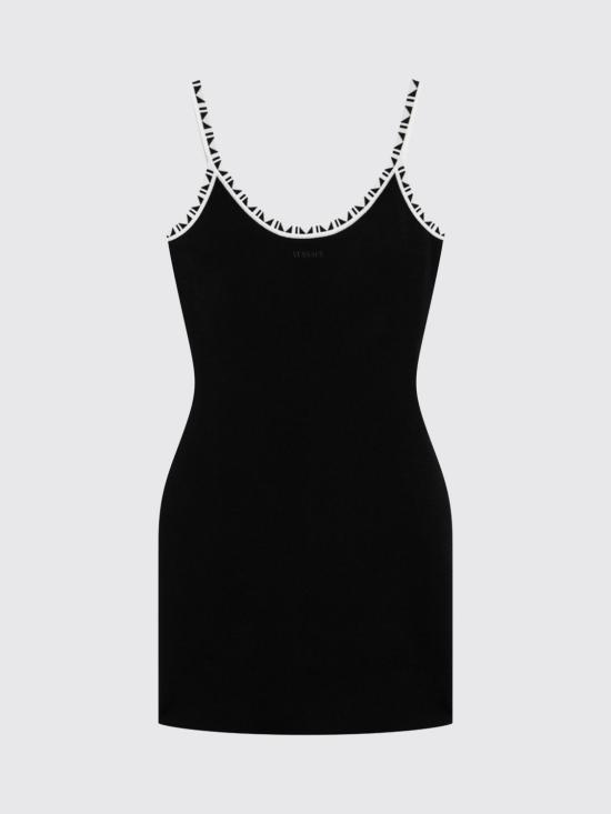 26FW 베르사체 롱 원피스 10258341A18357 1B000 Black - VERSACE