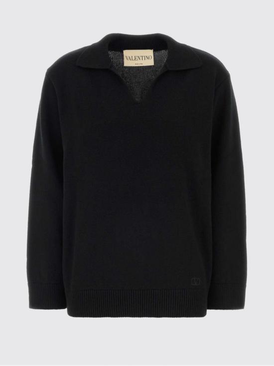 26FW 발렌티노 가라바니 폴로 티셔츠 KC75GAEW 0NO Black - VALENTINO GARAVANI