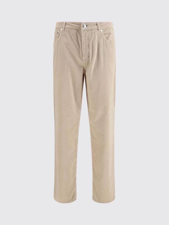 26FW 브루넬로 쿠치넬리 스트레이트 팬츠 M280NF1012 Sand - BRUNELLO CUCINELLI