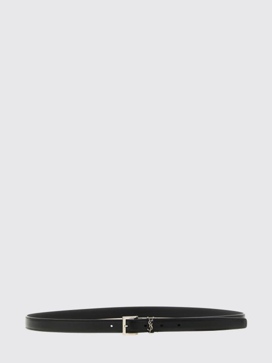 26FW 생로랑 카산드르 레더 벨트 A0054TBOO0E 1000 Black