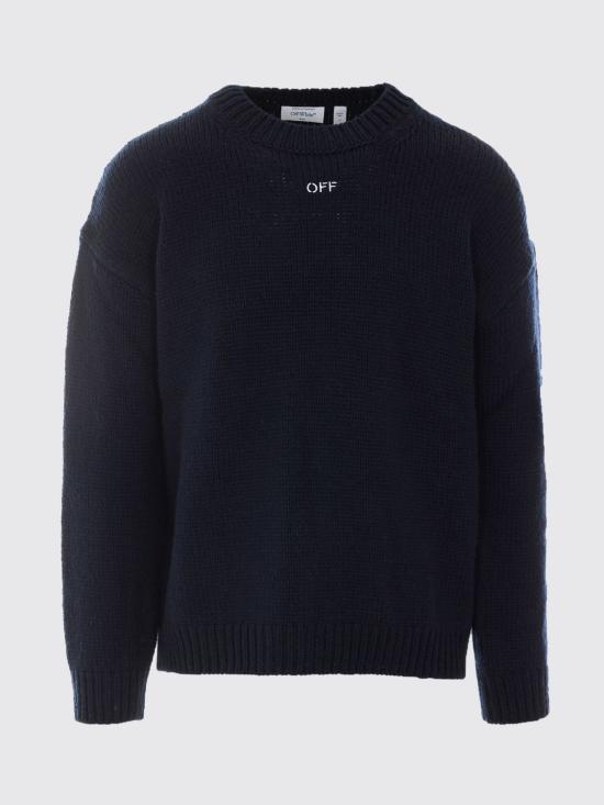 26FW 오프화이트 스웨터 OMHE212F26KNI001 411 Blue - OFF WHITE