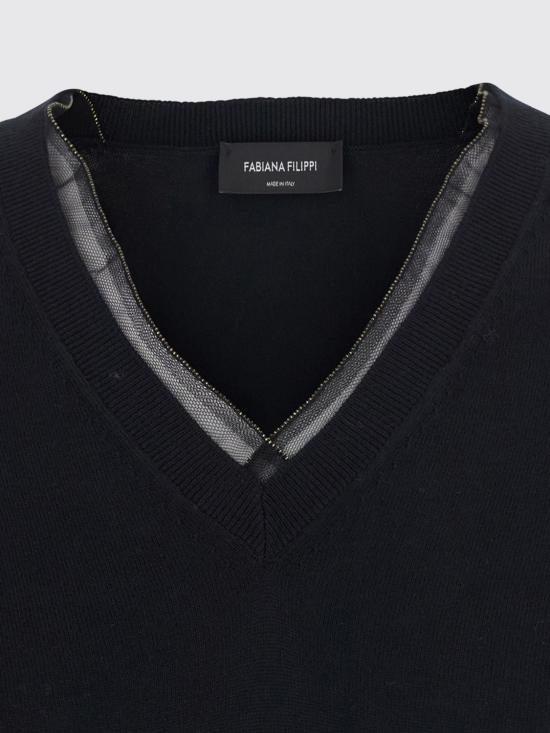 26FW 파비아나 필리피 스웨터 MAD216F035L930 825 Black - FABIANA FILIPPI