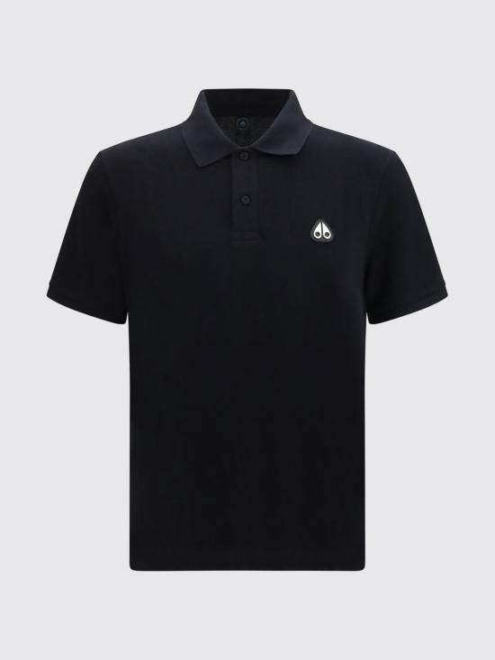 26FW 무스너클 폴로 티셔츠 M36MT712 292 Black - MOOSE KNUCKLES