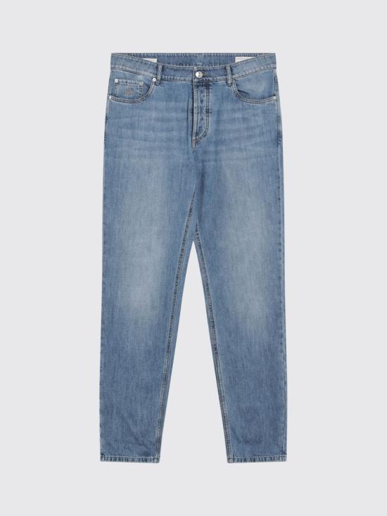 26FW 브루넬로 쿠치넬리 데님 트레디셔널 핏 파이브 포켓 트라우저 M0Z37D321 C1470 Denim - BRUNELLO CUCINELLI