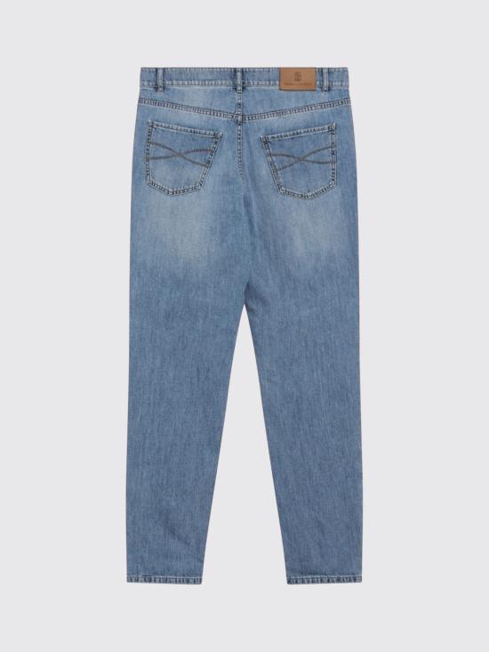 26FW 브루넬로 쿠치넬리 데님 트레디셔널 핏 파이브 포켓 트라우저 M0Z37D321 C1470 Denim - BRUNELLO CUCINELLI