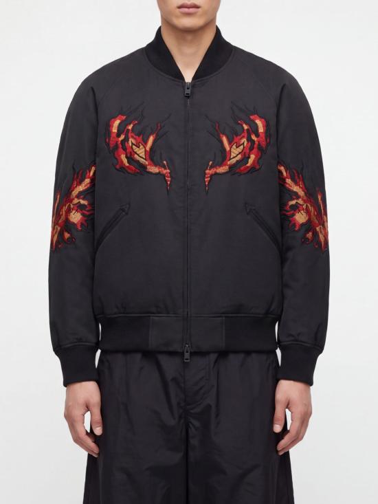 26FW 와이쓰리 봄버 자켓 KR1110 Black